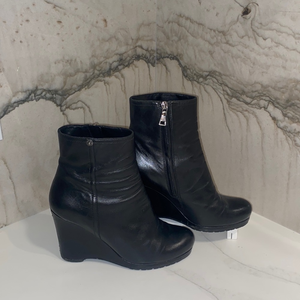 Prada Milano Black Leather Bootie